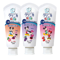 [日本进口]LION狮王迪士尼酵素低氟2岁以上儿童牙膏60g 吞咽宝宝防蛀