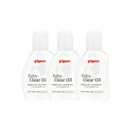 [日本本土版]Pigeon贝亲婴儿抚触按摩油 宝宝去头垢保湿润肤油80ml*3