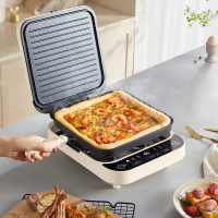 小熊电饼铛烙饼锅家用早餐机煎饼铛煎烤机三明治机可拆洗上下盘双面加热加深烤盘电煎锅DBC-C15V8