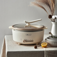 小熊(bear) DHG-P50F1 电火锅 家用涮烤火锅锅具电热锅分体式 5L