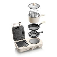 小熊（bear)面包机 多士炉可视炉窗烤面包片机早餐机 DSL-C02P8