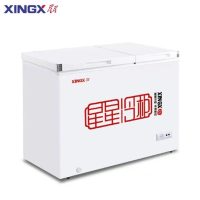 星星(XINGX)BCD-180GA家用小型冰箱 冰柜商用双温双箱一边冷藏一边冷冻柜 顶盖门保鲜柜饮料柜卧式冷柜雪糕柜