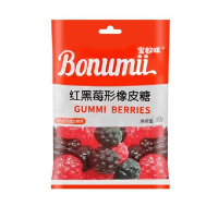 宝奴咪红黑莓形橡皮糖150g