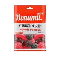 宝奴咪红黑莓形橡皮糖150g