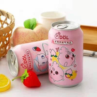 宝可梦Q抖白桃风味气泡水(汽水)330ml