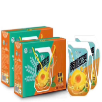 庄园牧场爱克果粒黄桃酸奶180g*10整件