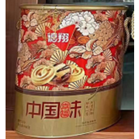 德翔圆桶中国幸福味饼干868g