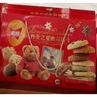 德翔纸盒丹麦之星曲奇饼干858g