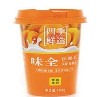 味全优酪乳果粒黄桃180g
