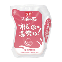 光明咕浓咕浓180g轻巧包茉莉白桃味