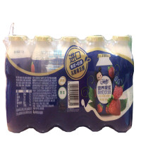 伊利QQ星营养果浆酸奶饮品草莓树莓蓝莓100ml*5