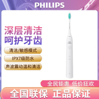 飞利浦(PHILIPS) 电动牙刷 成人声波震动牙刷2种模式 温和清洁 白色 HX2431/02