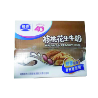银桥利乐枕核桃花生牛奶220g*16