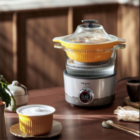 东菱(Donlim)DL-9009 料理锅(煮锅+汽锅) 多功能蒸炖锅 家用电蒸锅 电炖盅煲汤煮粥蒸汽锅隔水炖火锅电火锅