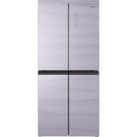 奥马(Homa) 十字对开门冰箱一级能效 无霜双变频超薄嵌入式冰箱 BCD-372WDMG/B炫紫钻