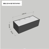 [灰白版]小家电两季中岛陈列台(高台)-3