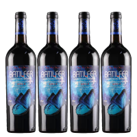 [法国]进口干红葡萄酒13度进口红酒750ml*4瓶精美礼盒酒体浑厚果香浓郁