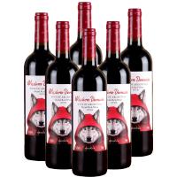 原瓶进口阿根廷干红葡萄酒14.5%vol门多萨产区礼盒装小红帽红酒750ml*6瓶
