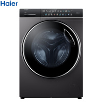 海尔(Haier)10公斤XQG100-HBD14166LU1 洗烘一体机滚筒 直驱变频 全自动家用 智能物联 晶彩系列