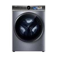 海尔(Haier)XQG100-BD14386TLU1 滚筒洗衣机 炫彩触屏精华洗 直驱变频10公斤容量