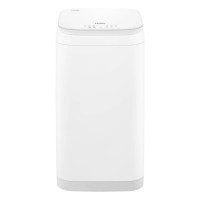 海尔全自动迷你洗衣机XQBM30-R368 3千克 GE冰雪白 低噪智能数码屏二人世界专用