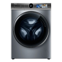 海尔(Haier)XQG100-HBD14386TLU1滚筒洗衣机 炫彩触屏精华洗 直驱变频10公斤容量 洗烘一体
