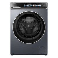 海尔(Haier)XQG100-BE376XS洗衣机云溪 直驱变频精华洗2.0智能投放一级能效超薄平嵌洗衣机 24小时发