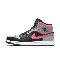 Air Jordan 1 Mid AJ1中帮 灰粉 篮球鞋 554724-059
