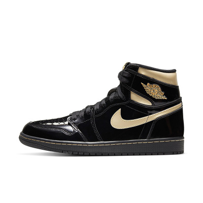 NIKE AIR JORDAN 1 AJ1男子黑曜石运动鞋休闲篮球鞋 555088-032