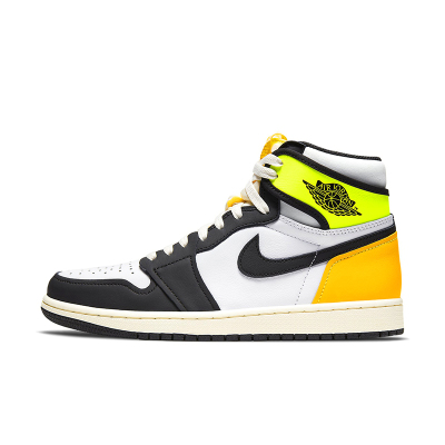 Air Jordan 1 AJ1 黑黄脚趾 荧光绿 白橙柠檬555088-118