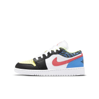 Nike耐克AIR JORDAN 1 Low AJ1黑黄蓝女子低帮篮球板鞋DH5927-006