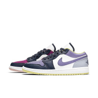 耐克Air Jordan 1 Low AJ1低帮粉紫鸳鸯多彩拼接女子篮球鞋DJ4342-400