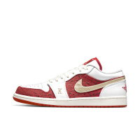 耐克Air Jordan 1 Low AJ1白红金扑克 低帮篮球鞋DJ5185-100