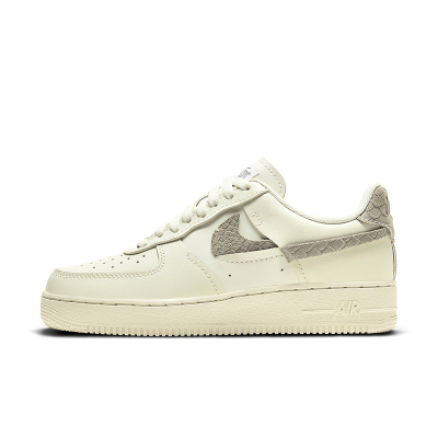 Nike Air Force 1 AF1 耐克蛇纹米白解构断勾空军板鞋 DH3869-001