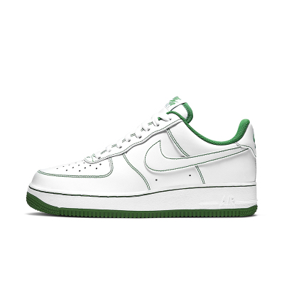 Nike Air Force1 AF1 空军一号白绿缝线男子休闲板鞋 CV1724-103