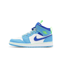 Air Jordan 1 Mid SE AJ1蓝绿中帮运动篮球鞋DA8010-400