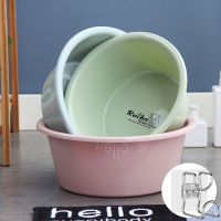 [加深设计三件套]圆形加厚塑料家用洗脸盆婴儿盆洗衣盆洗脚盆子