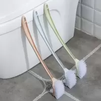 家用卫生间清洁刷长柄洗厕所的刷子洁厕刷创意马桶刷套装去除死角 [加长马桶刷]1个装 随机色 无赠品