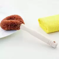 [刷锅神器]天然椰棕洗锅碗长柄刷子家用不伤锅粘油厨房清洁用品 椰棕锅刷[1个装]