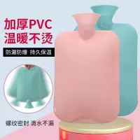 PVC热水袋注水毛绒布套暖手宝暖脚袋暖宫袋老式橡胶加厚温暖水袋