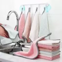 洗碗布家务清洁抹布厨房用品毛巾去油吸水不掉毛擦桌擦碗 巾 1条装[颜色随机-不划算]