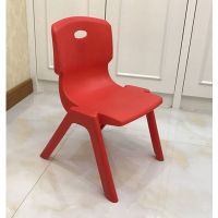 加厚儿童椅子幼儿园靠背椅宝宝椅子塑料小孩学习桌椅家用防滑凳子 一般红色(坐高25CM) 1张