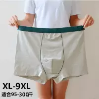 2/3条纯棉男士内裤男大码肥佬平角裤青年中高腰四角全棉无缝夏季