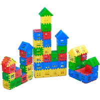 积木玩具塑料拼装拼插3-6岁男女幼儿园启蒙益智儿童圣诞成年智力
