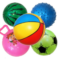 皮球儿童幼儿充气玩具球玩具手抓球宝宝球类小篮球小足球幼儿园