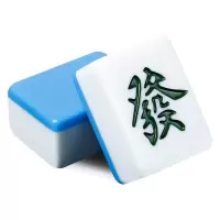 家用手搓麻将牌 广东四川手打中号大号麻将40 42 44mm黑紫红色