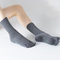 秋冬跨境新款压力中高筒瑜伽袜保暖防滑普拉提袜地板袜舞蹈袜