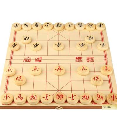 [加厚实木中国象棋]儿童成人老人大号象棋套装小学生初学者培训