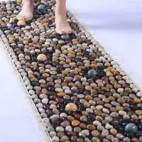 雨花鹅卵石足底按摩垫石子路指压板家用脚垫地垫穴位足疗按摩走毯