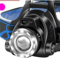 led头灯强光可充电防水超亮远射手电筒头戴式感应钓鱼灯夜钓矿灯